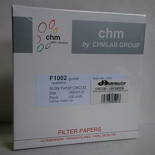 Papel de Filtro Cualitativo Grado F1002 Diámetro: 15.0 cm CHMLab F1002-150