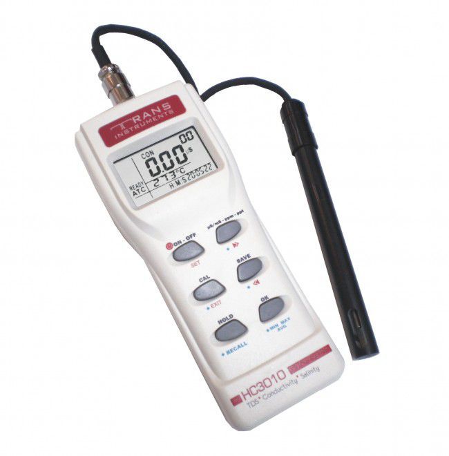 Medidor de conductividad digital portátil TRANS INSTRUMENTS HC 3010