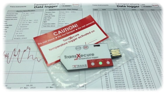 Registrador de temperatura TRANS INSTRUMENTS TransXecure