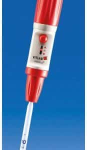 Auxiliar de Macro pipeteado pipeteadora propipeta con filtro para pipetas desde  0,1 ml Hasta 100 ml   VITLAB Ref. 1630500.