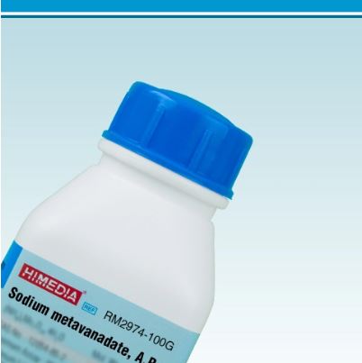 Sodio metavanadato (sodium metavanadate), AR 100 g HiMEDIA GRM2974