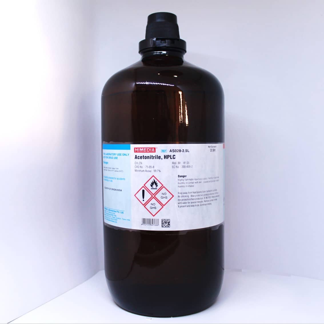Acetonitrilo (acetonitrile) HPLC 2.5 L HiMEDIA AS028