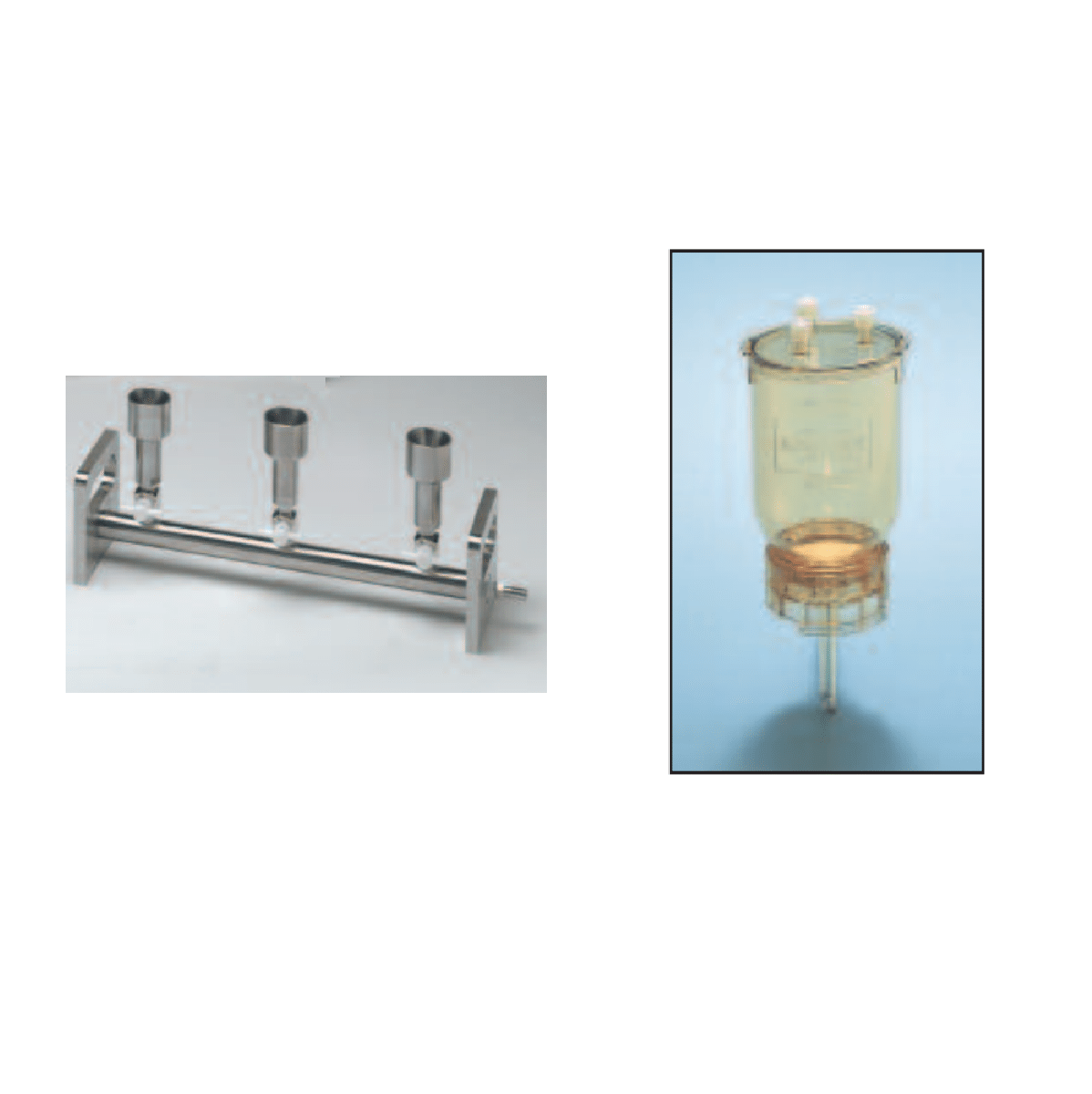 Kit de filtración al vacío Manifold ADVANTEC (USA / Japón) + Embudos de polisulfona (x3 pcs) ADVANTEC (USA)