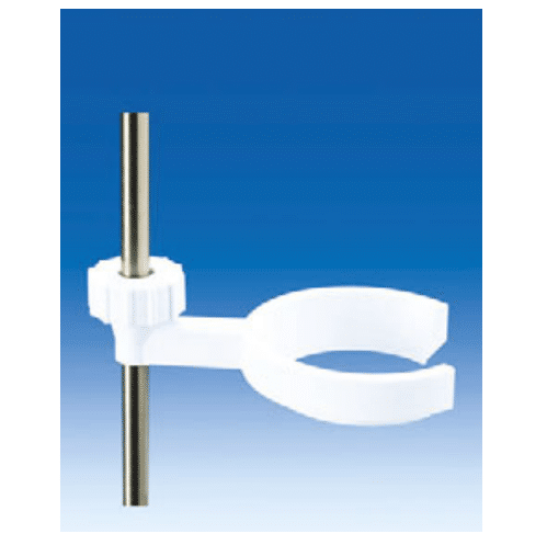 Soporte para embudos de separacion en PP Embudos de 125 a 500 mL con pinza para varilla de soporte con diametros de 8 A 14 mm VITLAB 80970