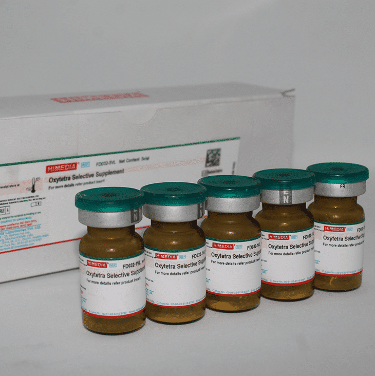 Oxitetra suplemento selectivo (Oxytetra Selective Supplement) 5vl HiMEDIA FD032