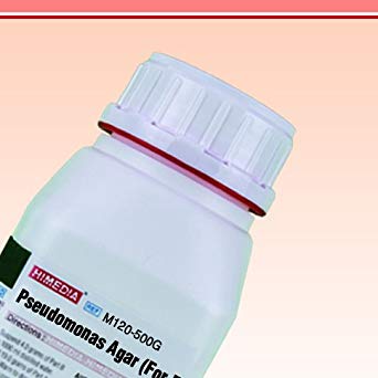 Agar Pseudomonas para fluoresceína (Pseudomonas Agar (For Fluorescein) HiMedia M120-500 g