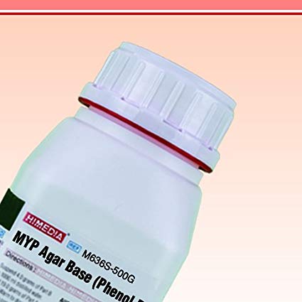 MYP Agar Base (Phenol Red Egg Yolk Polymyxin Agar Base) HiMedia M636S-500 g